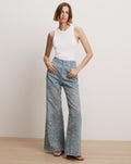 Taylor Burnout Wide-Leg Jean