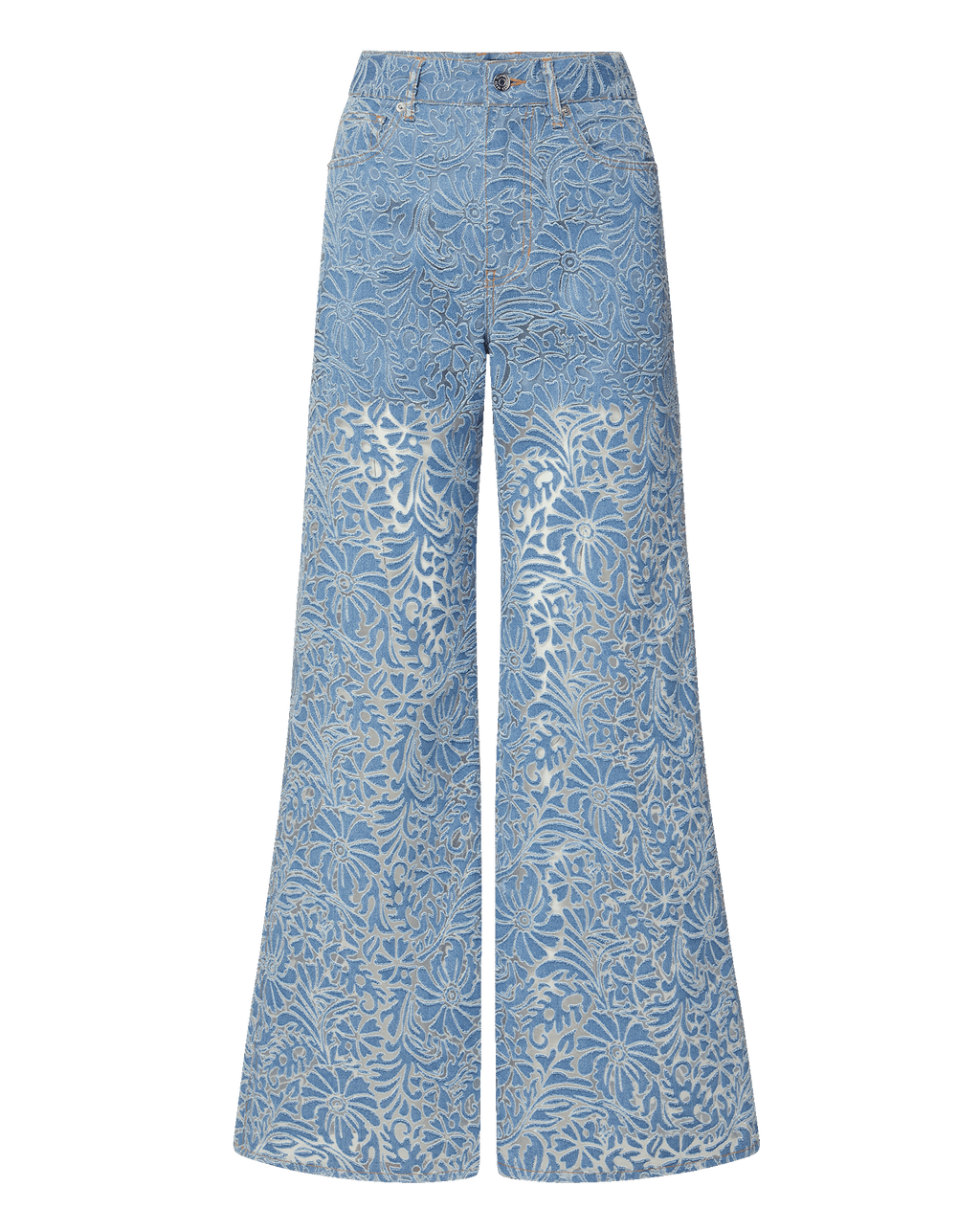Taylor Burnout Wide-Leg Jean