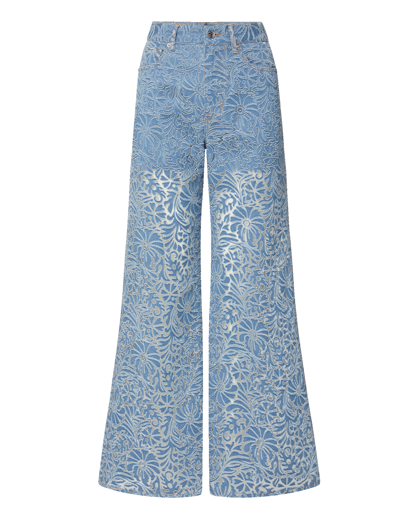 Taylor Burnout Wide-Leg Jean