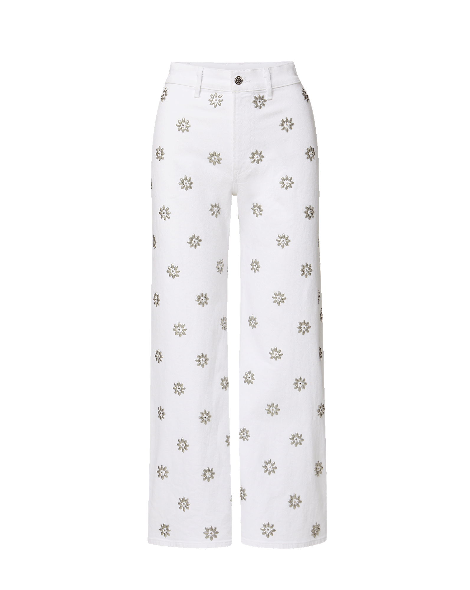 Grant Studded Wide-Leg Jean