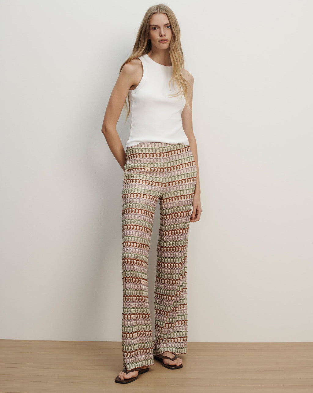 Fatima Crochet Wide-Leg Pant