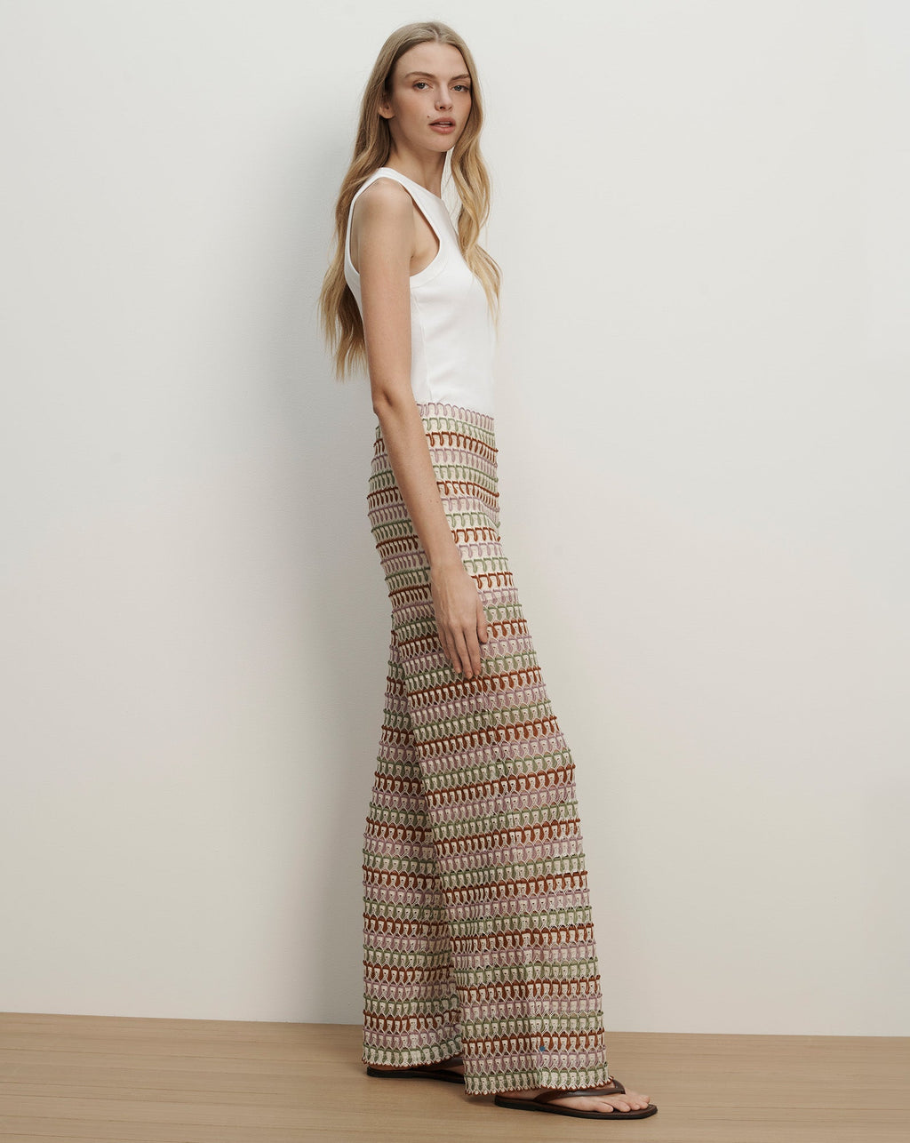 Fatima Crochet Wide-Leg Pant