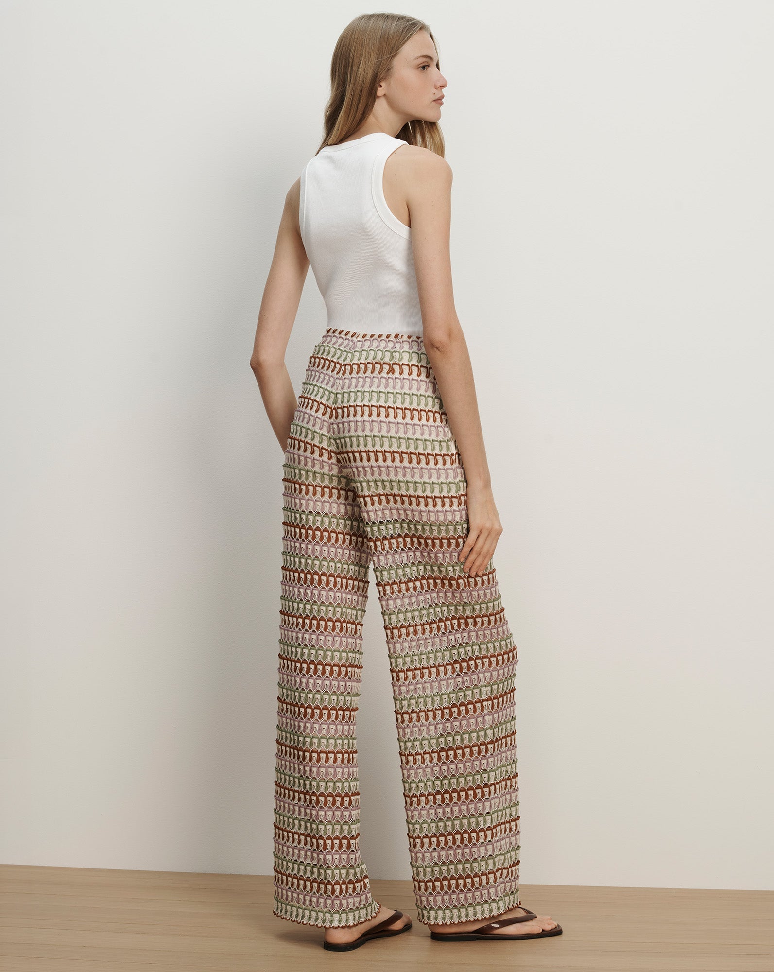 Fatima Crochet Wide-Leg Pant