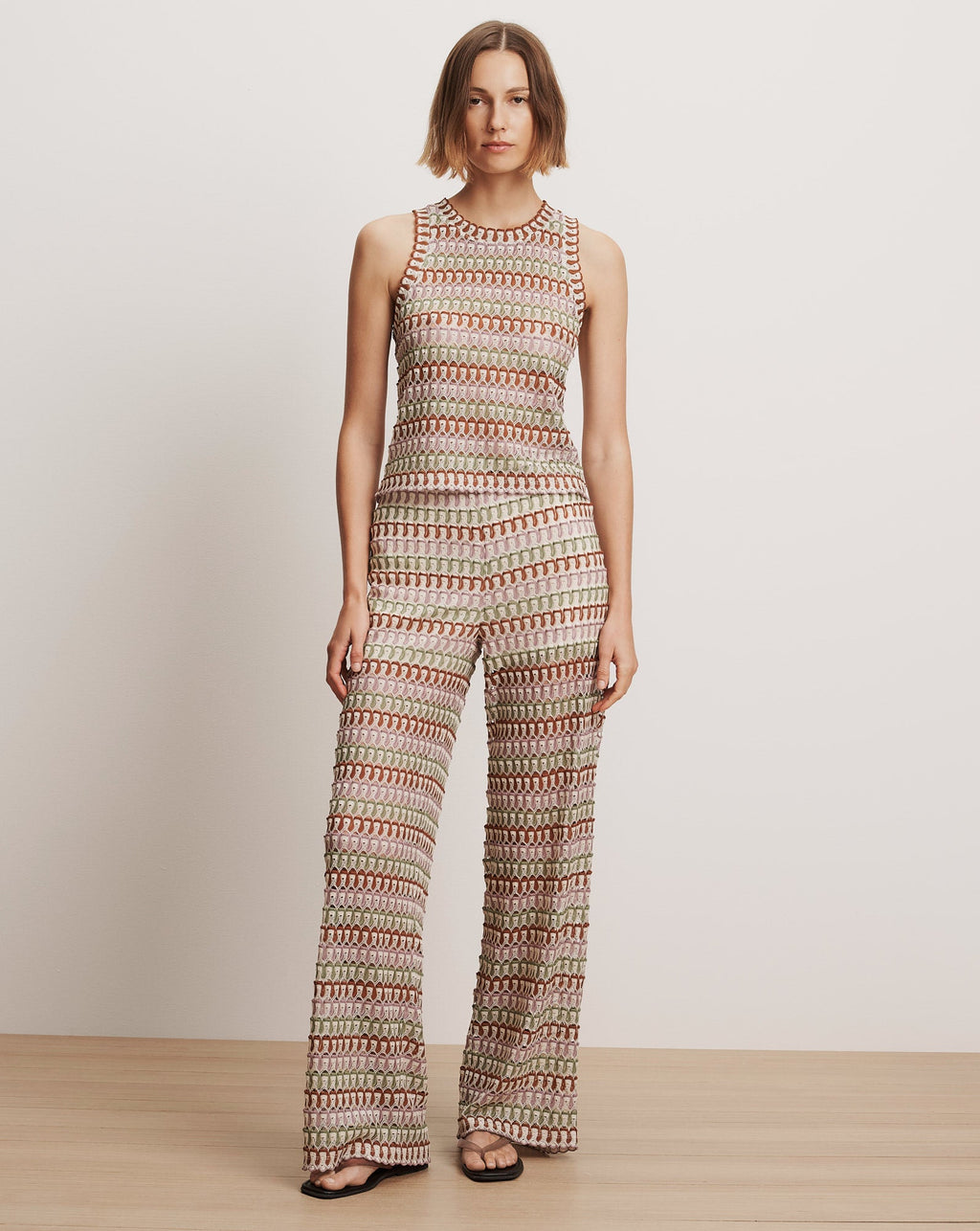 Fatima Crochet Wide-Leg Pant