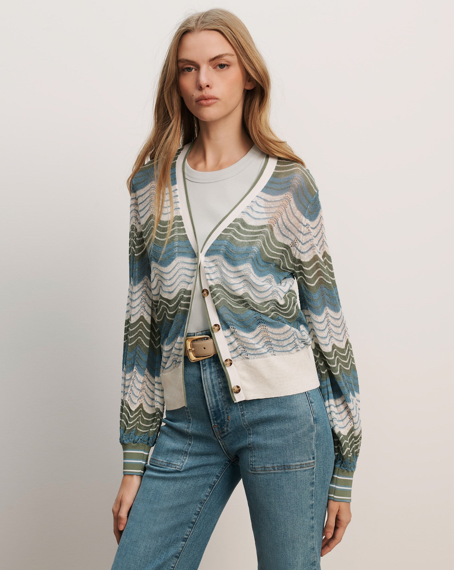Laurinor Linen-Blend Cardigan