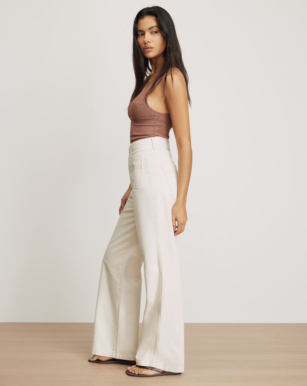 Taylor Patch-Pocket Wide-Leg Jean