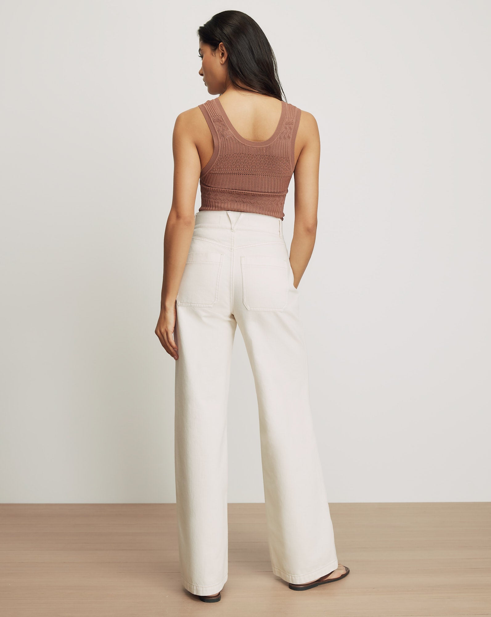 Taylor Patch-Pocket Wide-Leg Jean