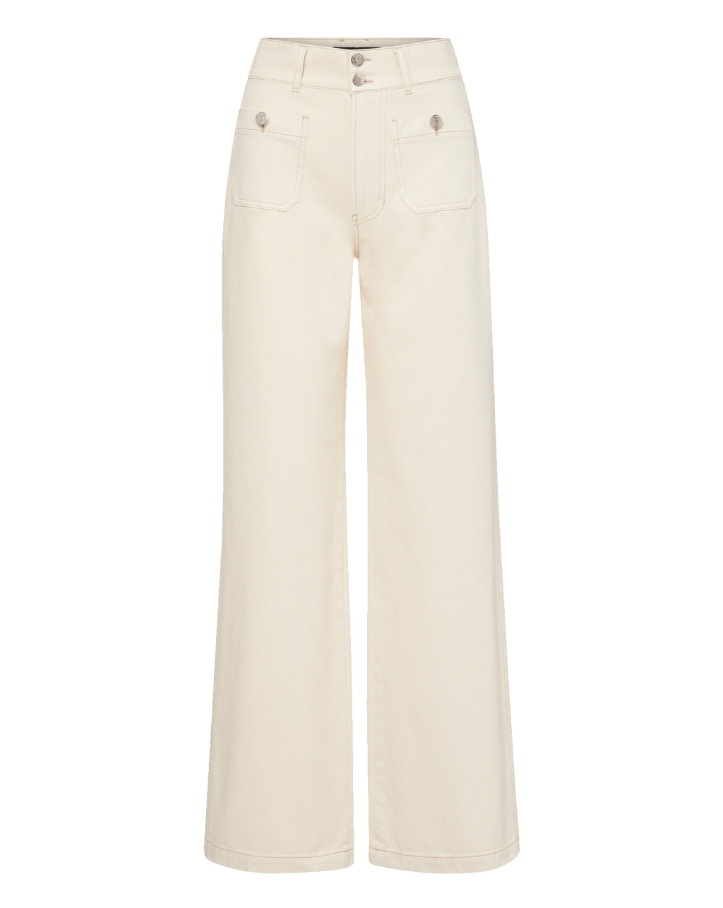 Taylor Patch-Pocket Wide-Leg Jean
