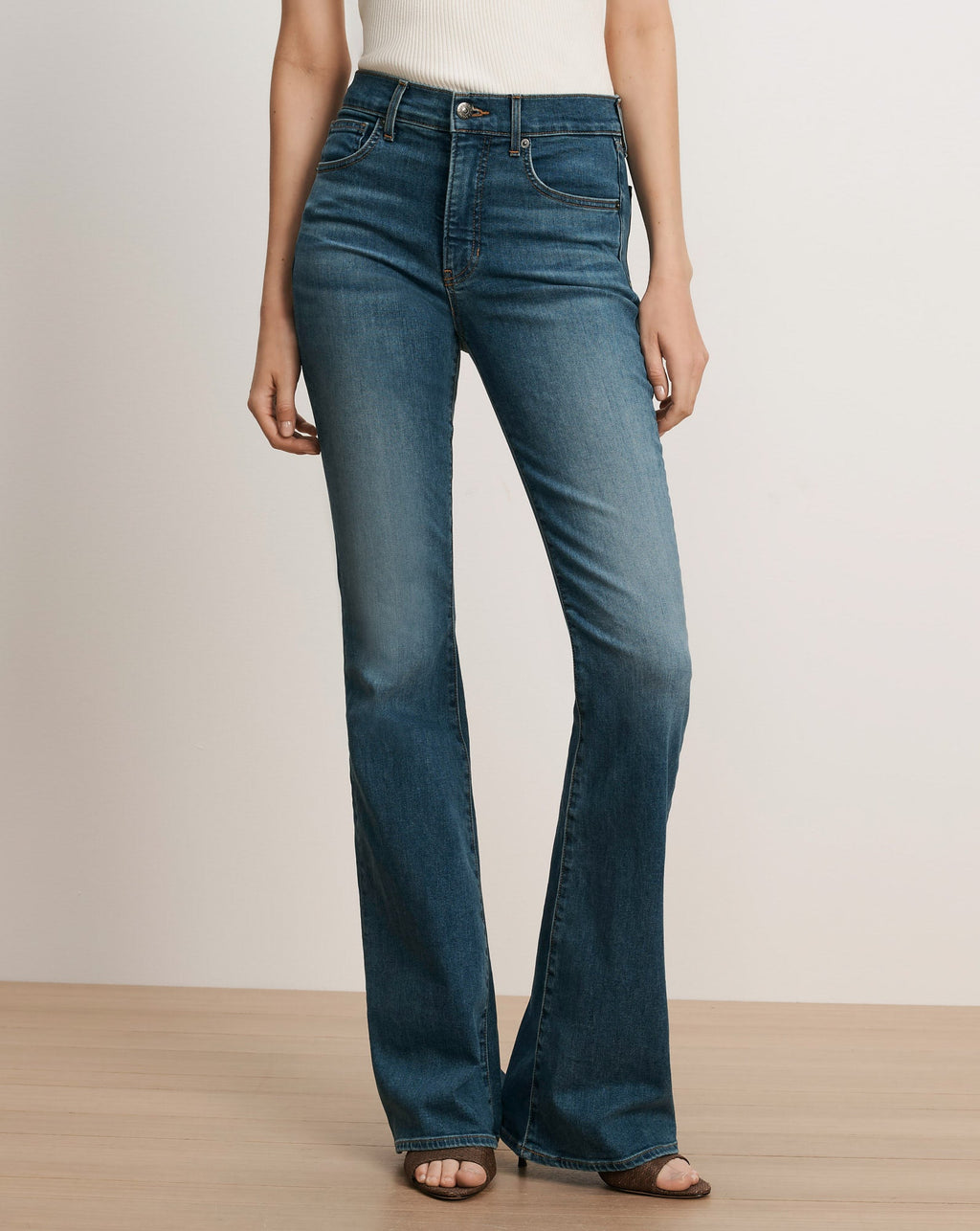 Beverly Mid-Rise Skinny-Flare Jean