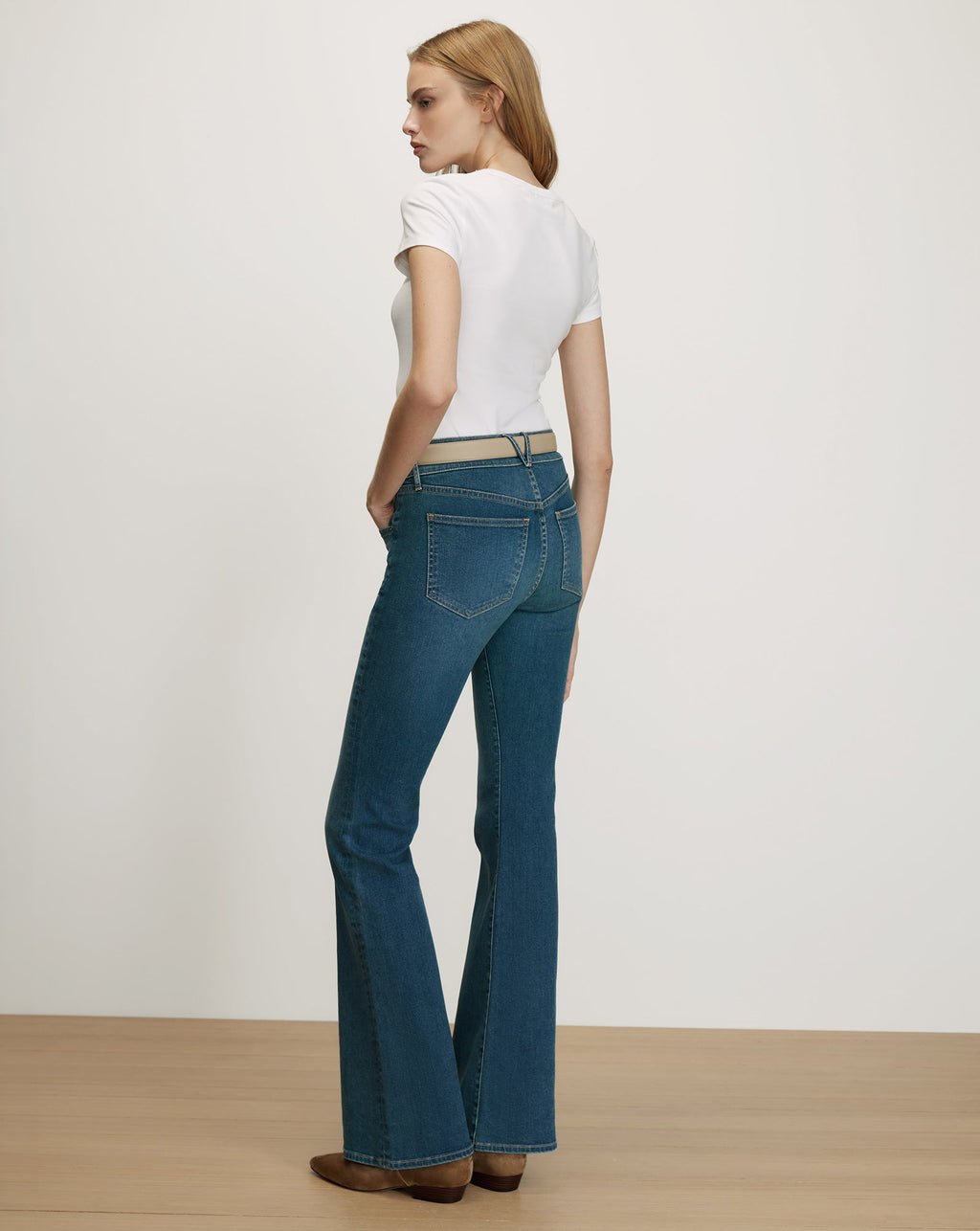 Beverly Mid-Rise Skinny-Flare Jean