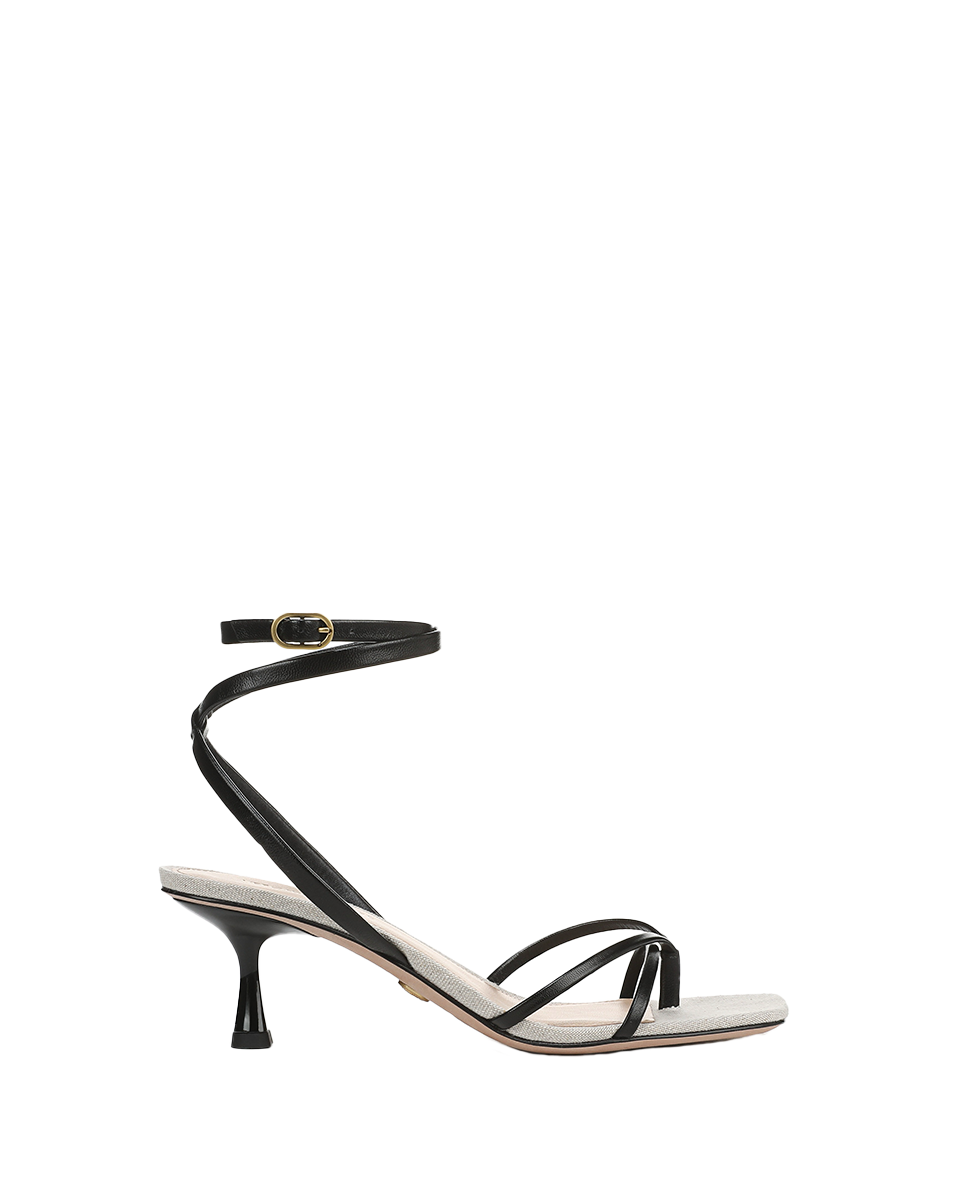 Caterina Leather Ankle-Wrap Sandal