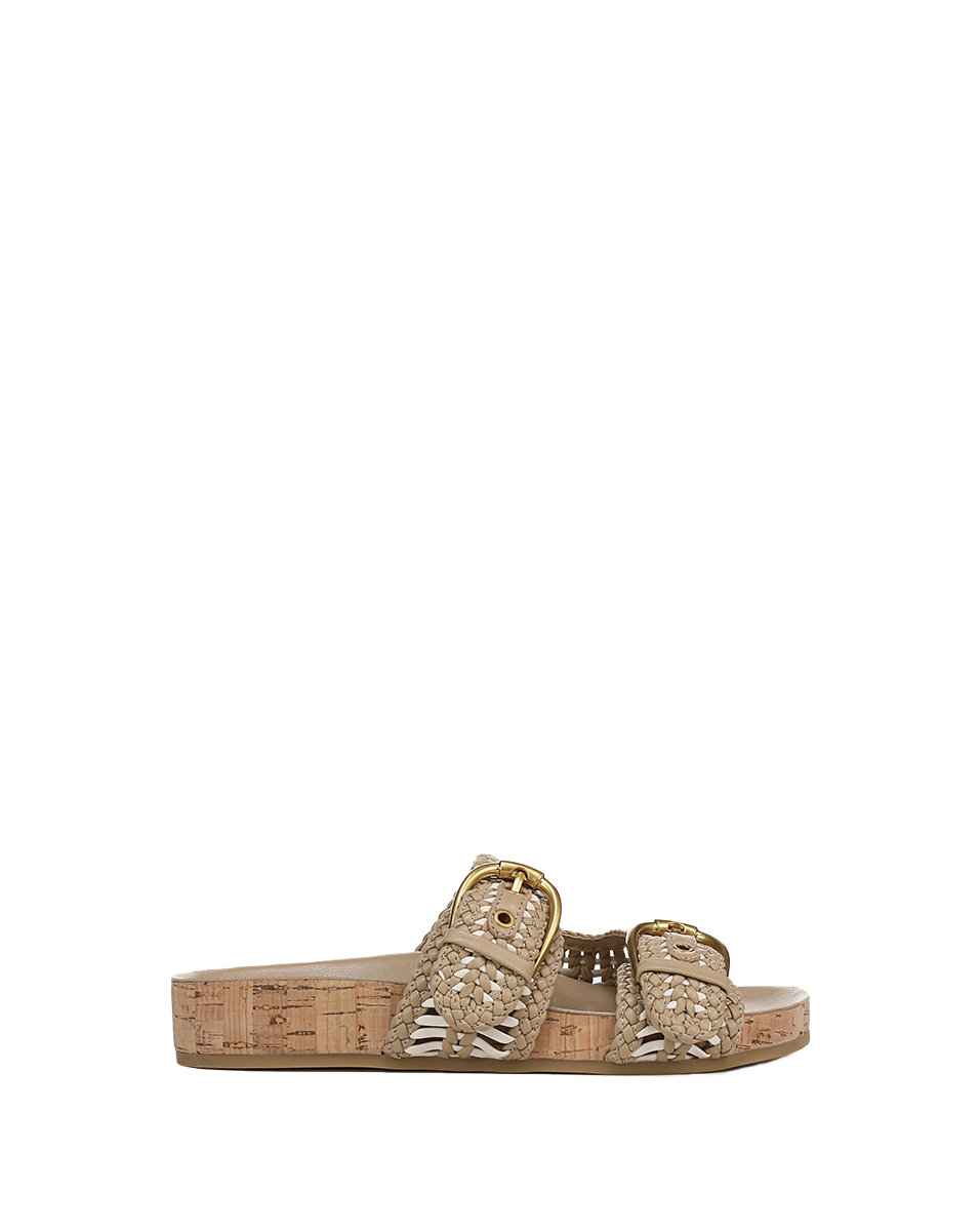 Prue Woven-Leather Sandal