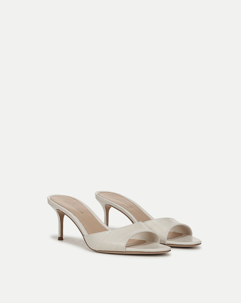 Tia Croc-Embossed Sandal