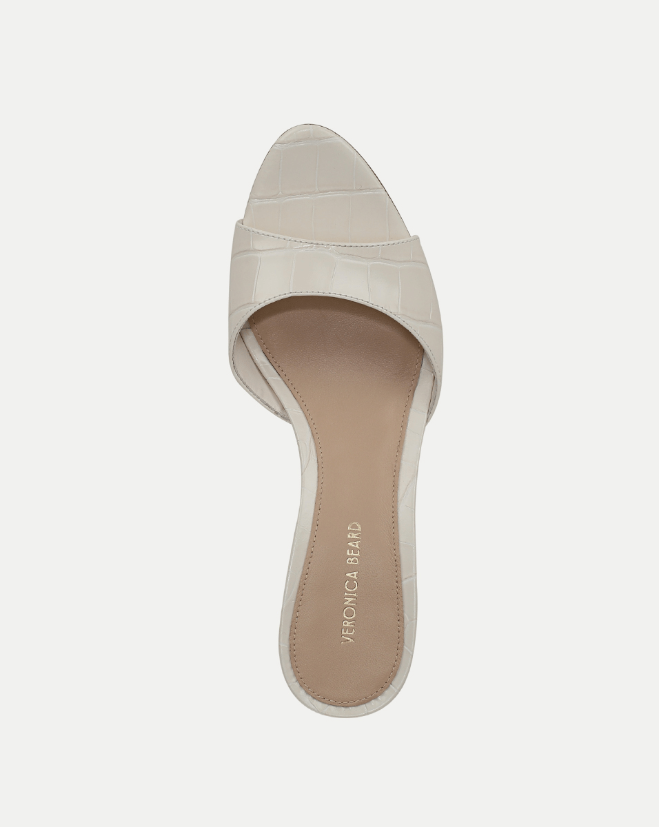 Tia Croc-Embossed Sandal