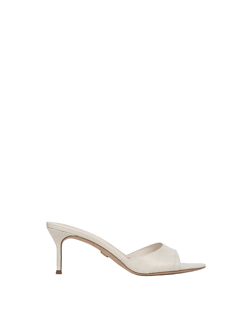 Tia Croc-Embossed Sandal