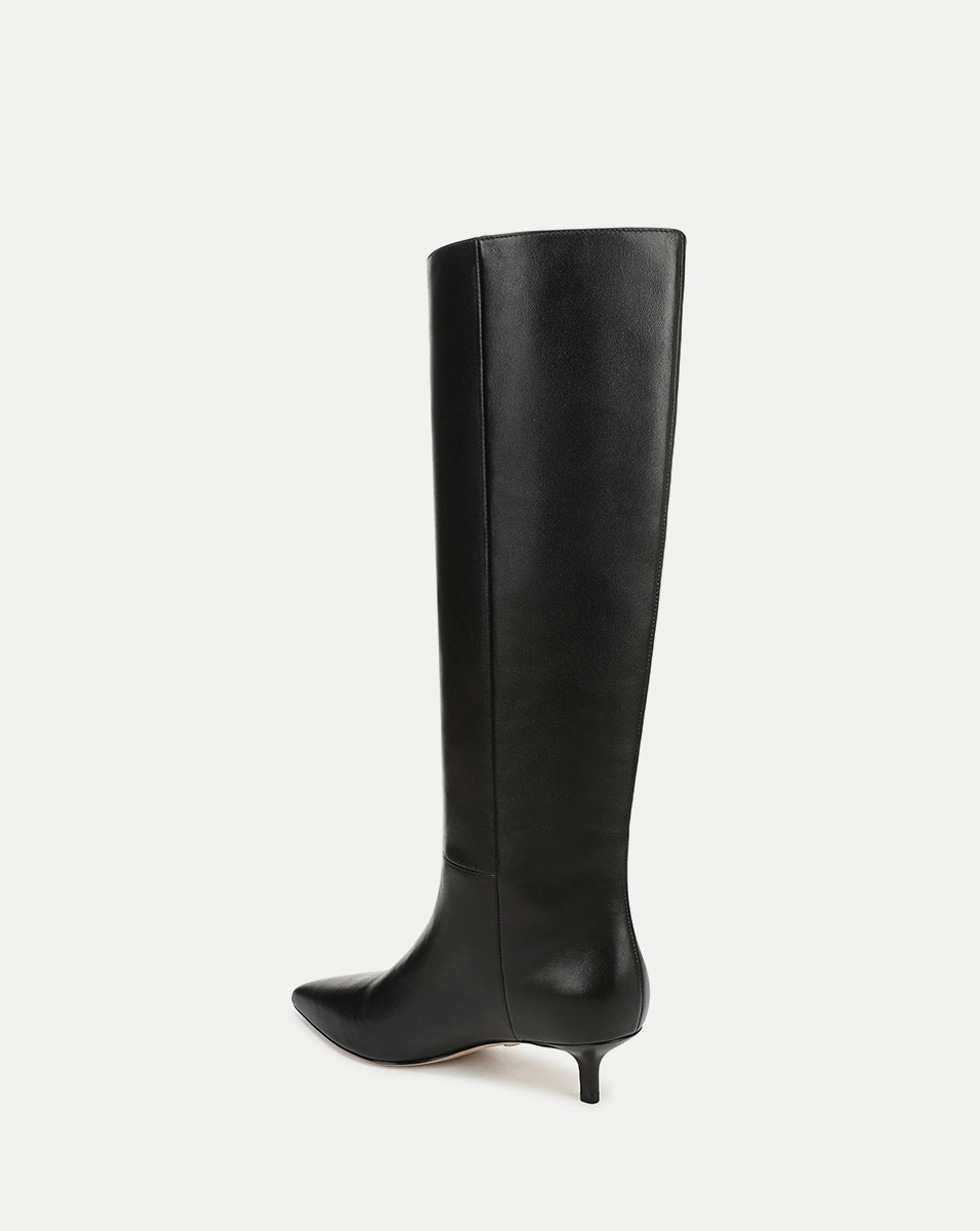 Lisa Kitten-Heel Boot | Wide-Calf