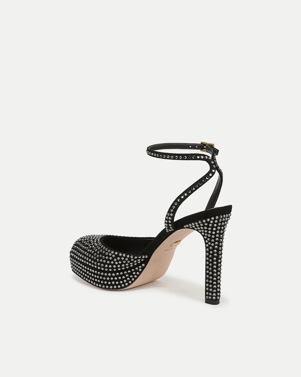 Brianne Crystal Platform Sandal