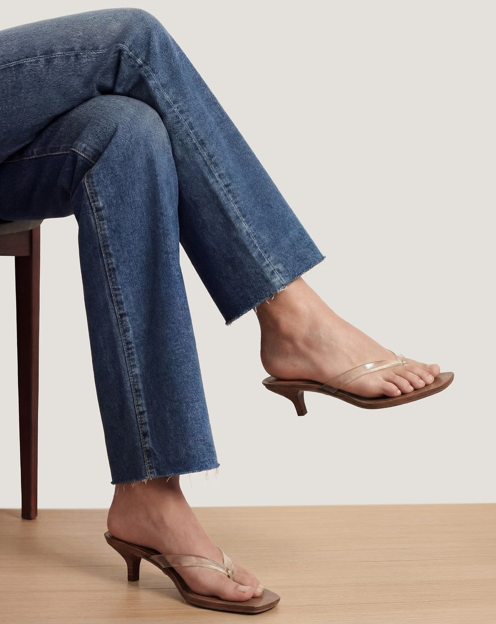 Clea Jelly Kitten-Heel Sandal