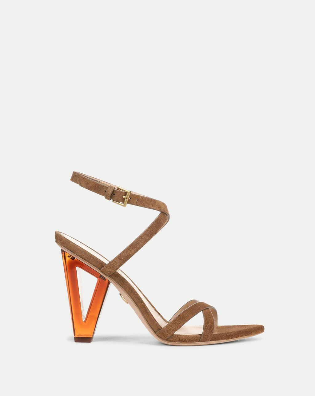 Lanaya Suede Ankle-Wrap Sandal