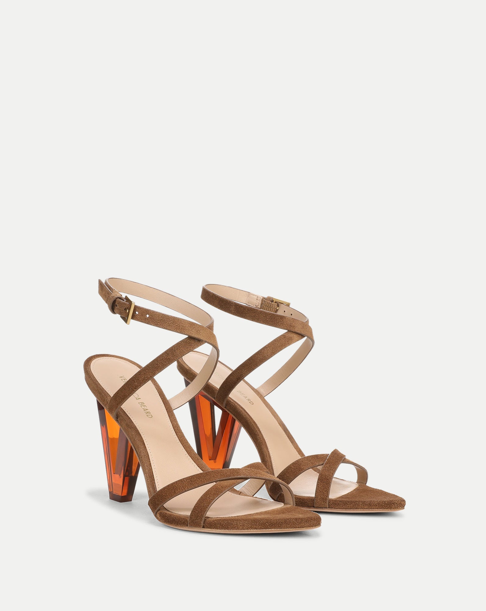 Lanaya Suede Ankle-Wrap Sandal