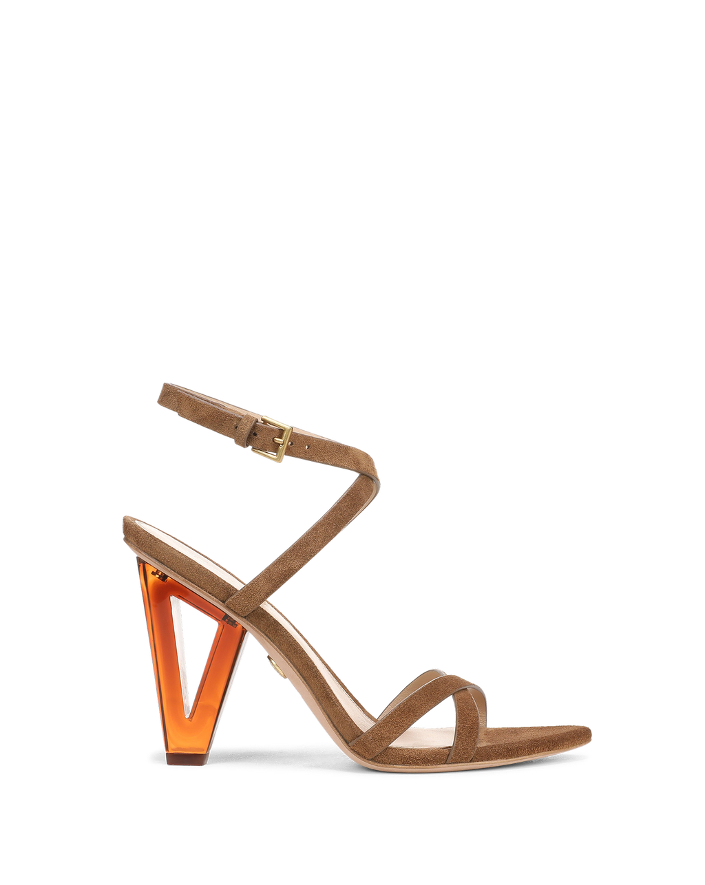 Lanaya Suede Ankle-Wrap Sandal