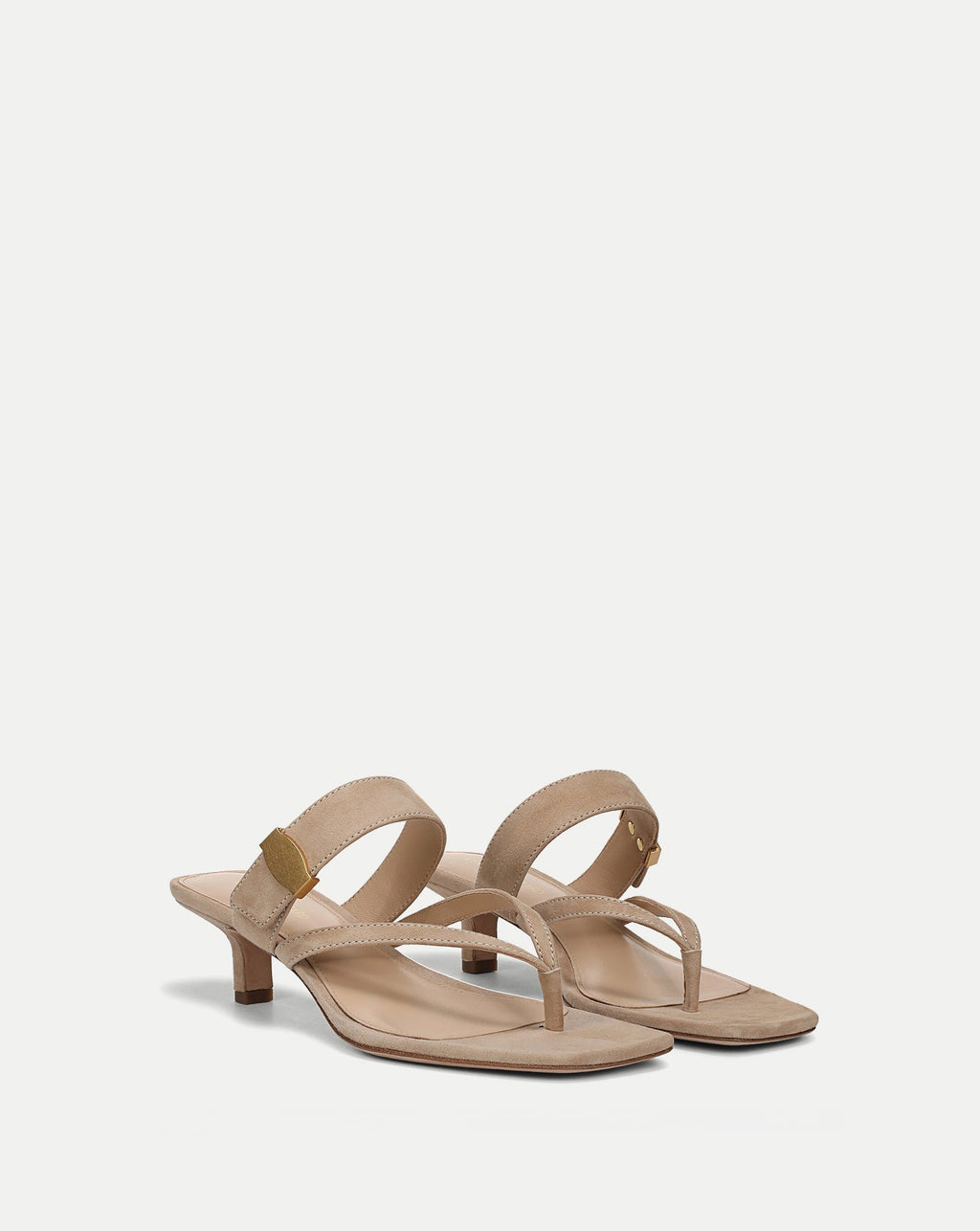 Salva Dash Kitten-Heel Sandal