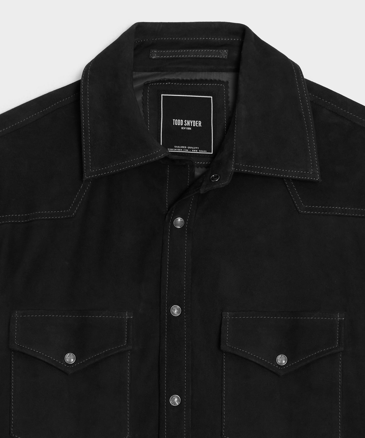Italian Suede Western Shirt Jacket