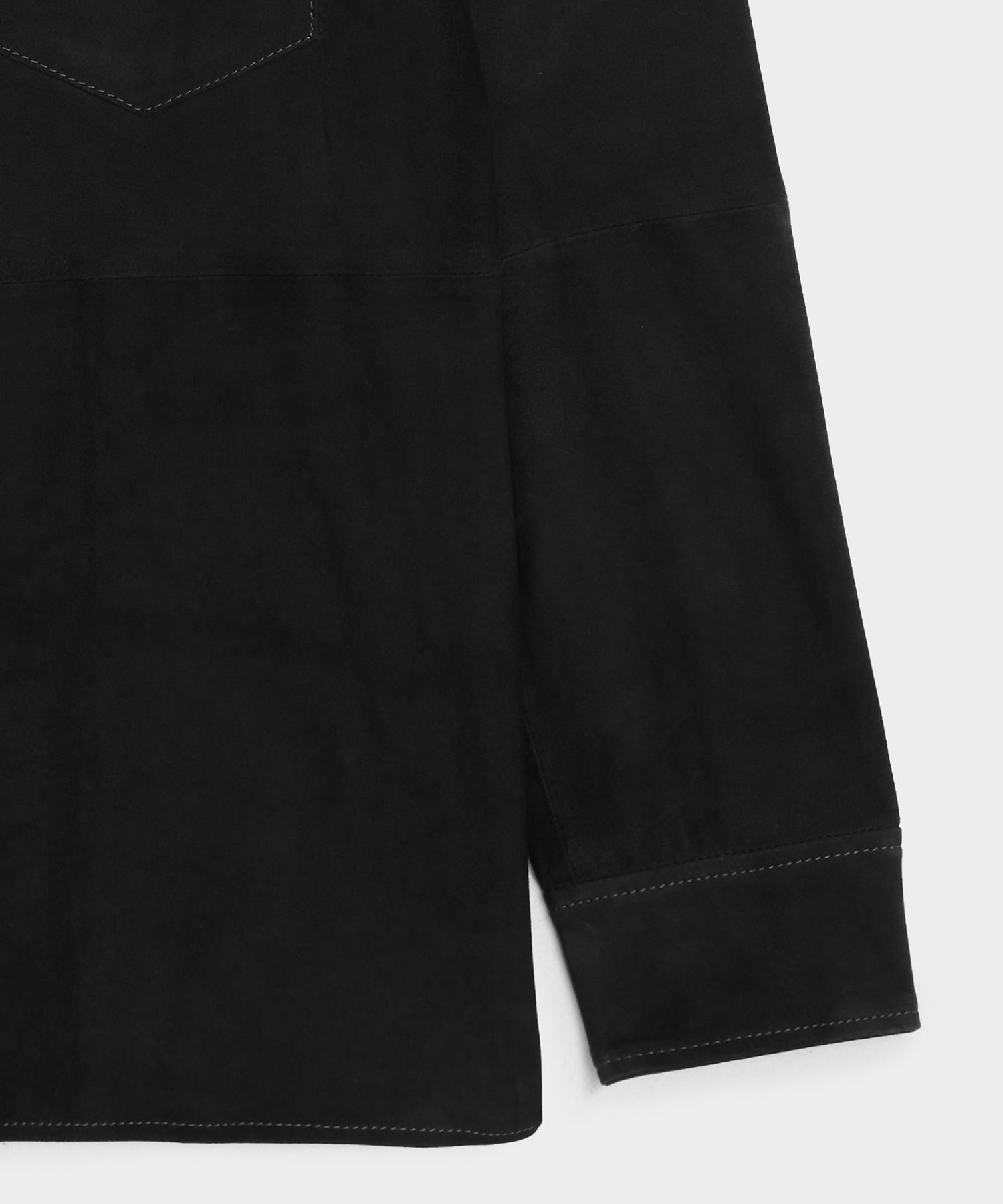 Italian Suede Western Shirt Jacket