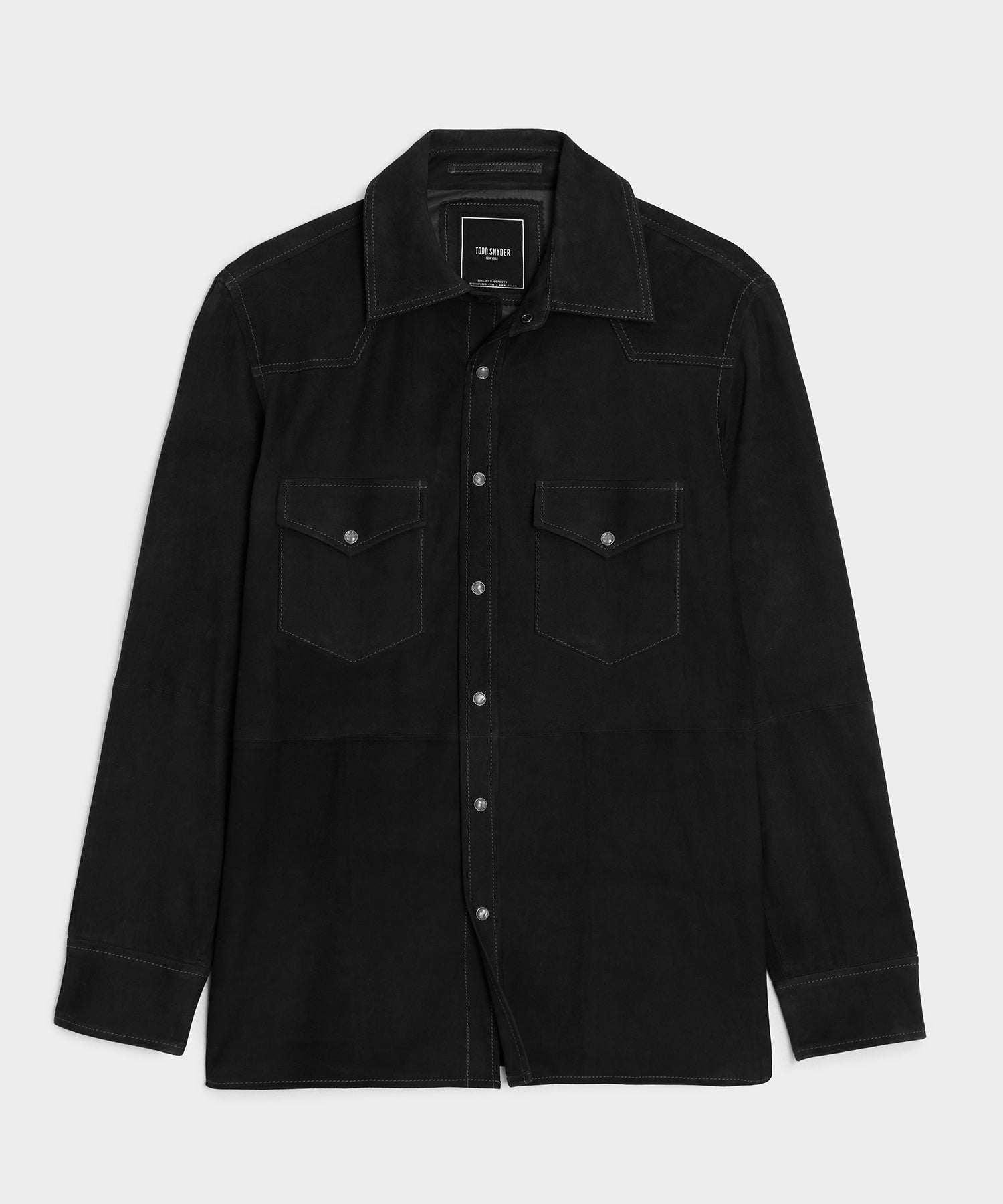 Italian Suede Western Shirt Jacket