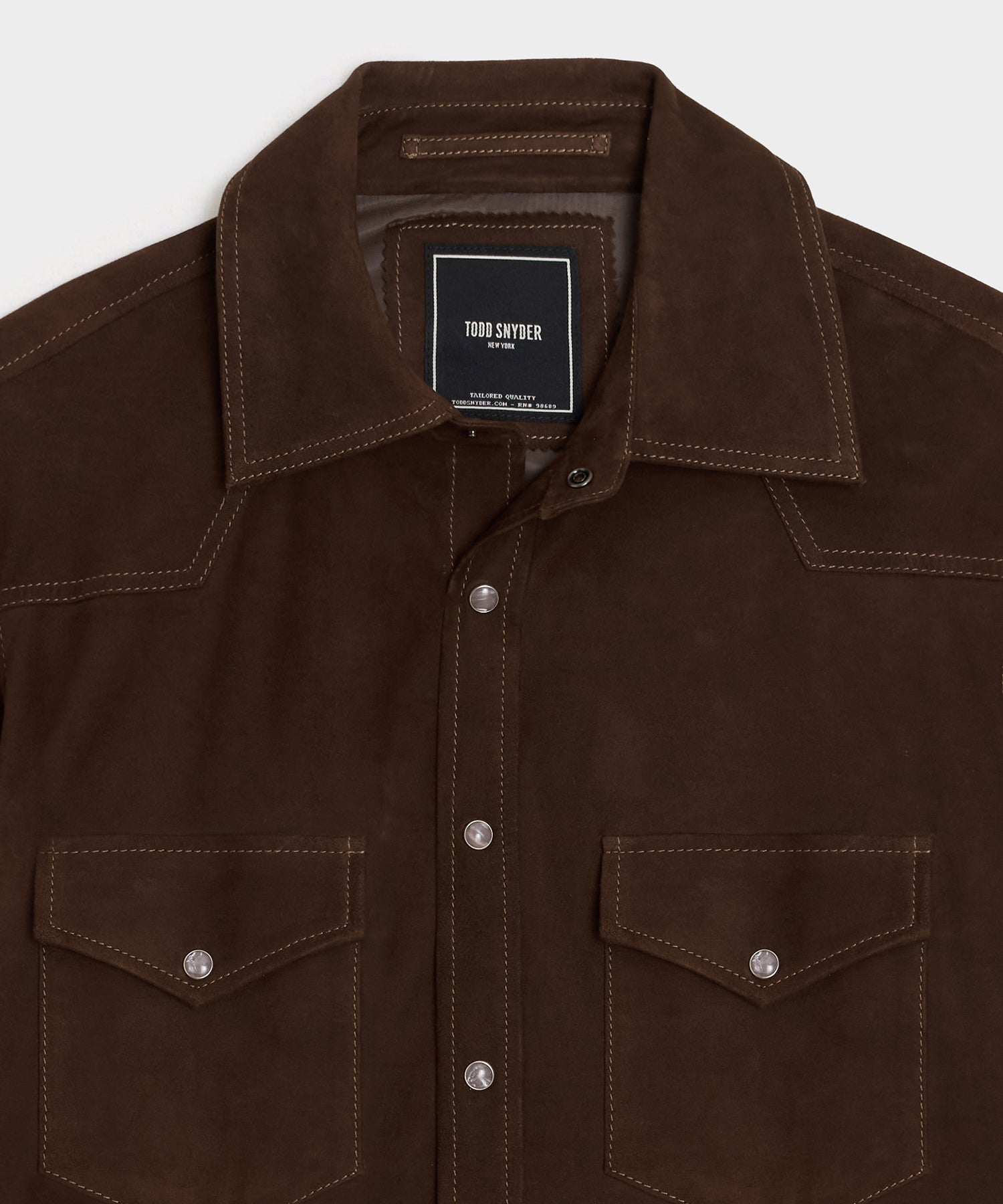 Italian Suede Western Shirt Jacket