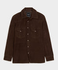 Italian Suede Western Shirt Jacket