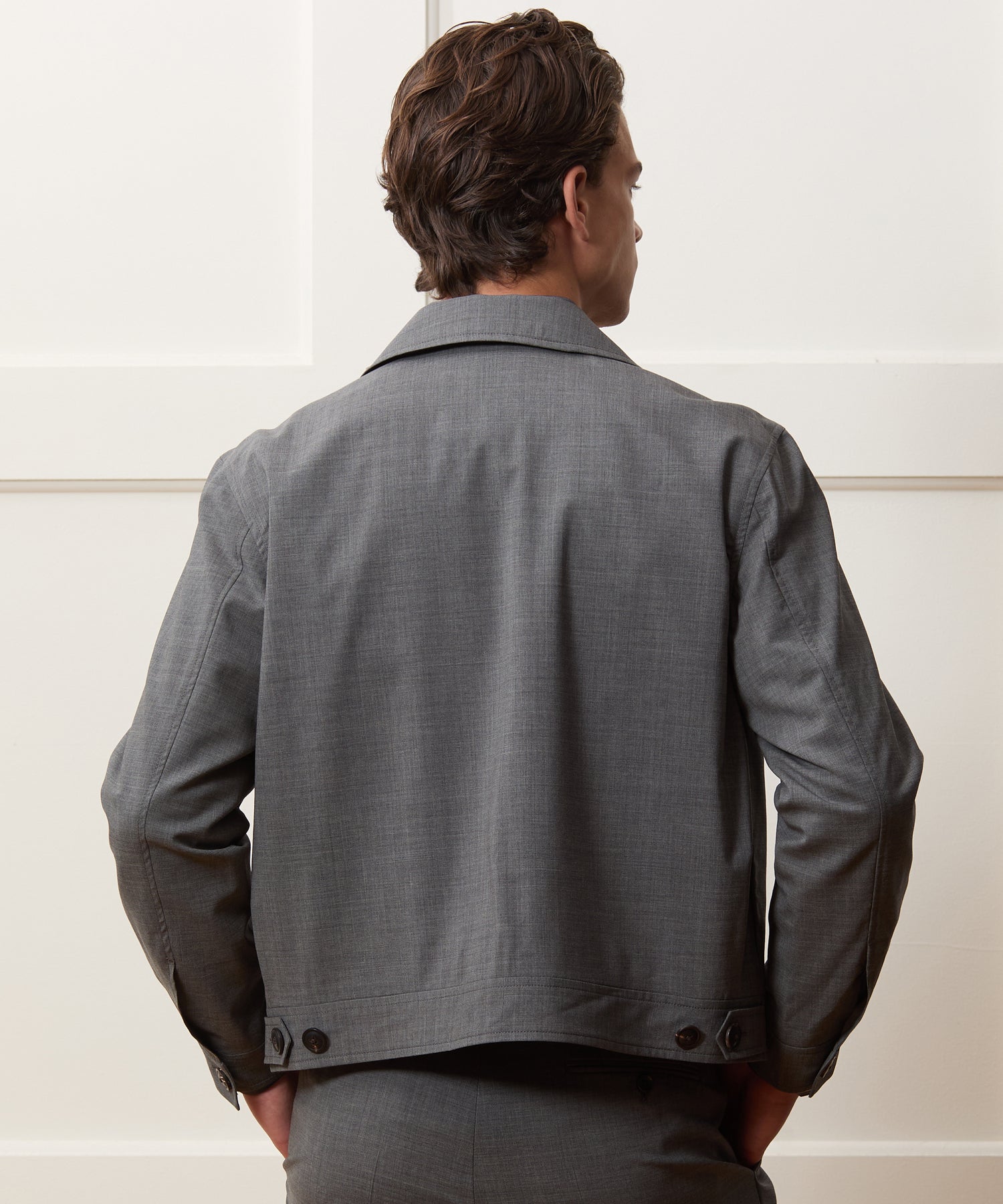 Tropical Wool Eisenhower Jacket