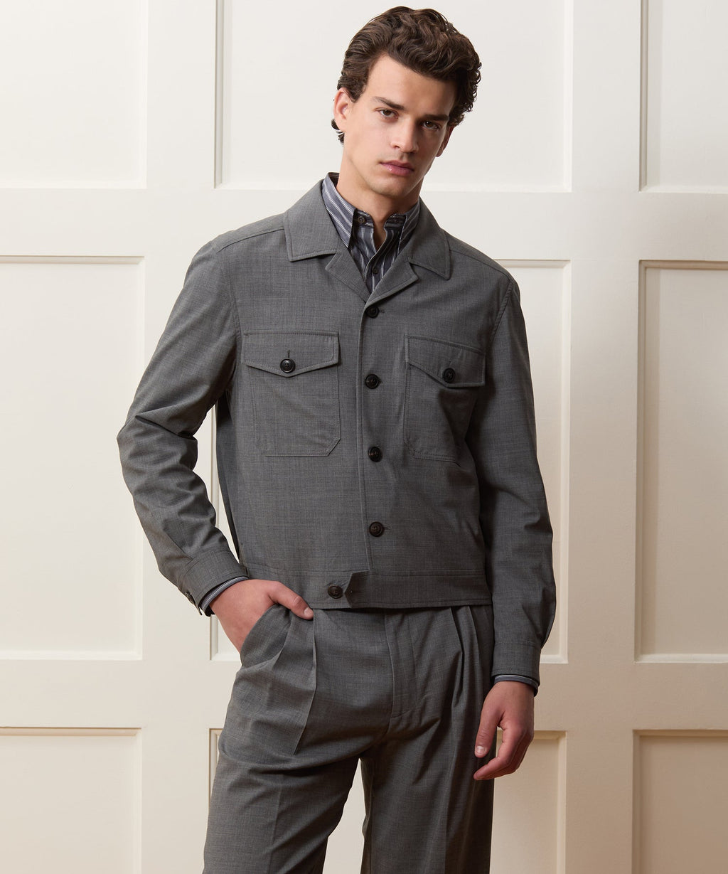 Tropical Wool Eisenhower Jacket