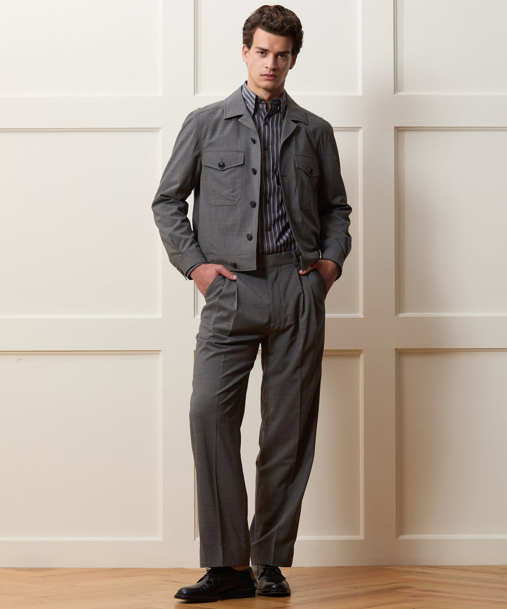 Tropical Wool Eisenhower Jacket