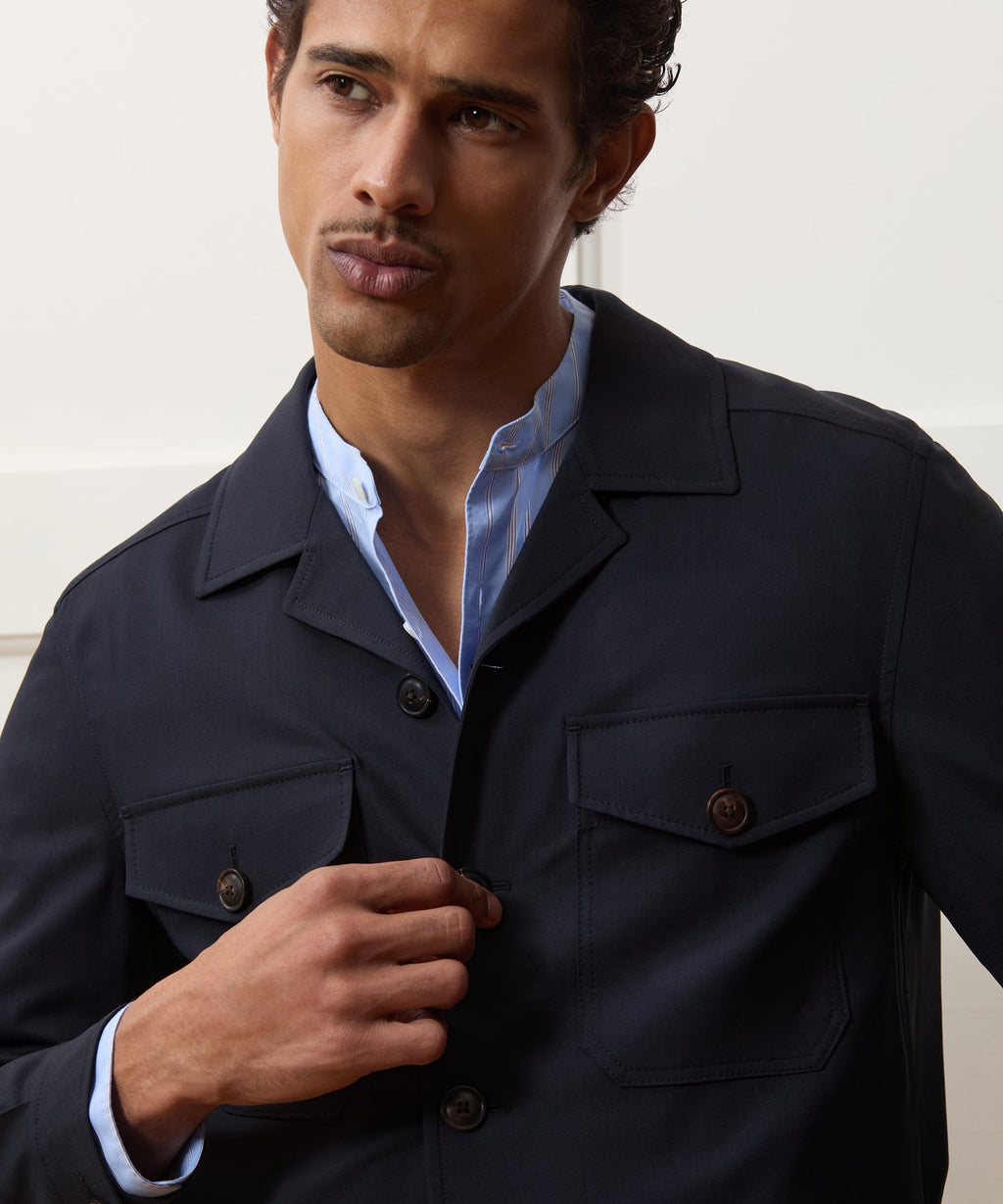 Tropical Wool Eisenhower Jacket