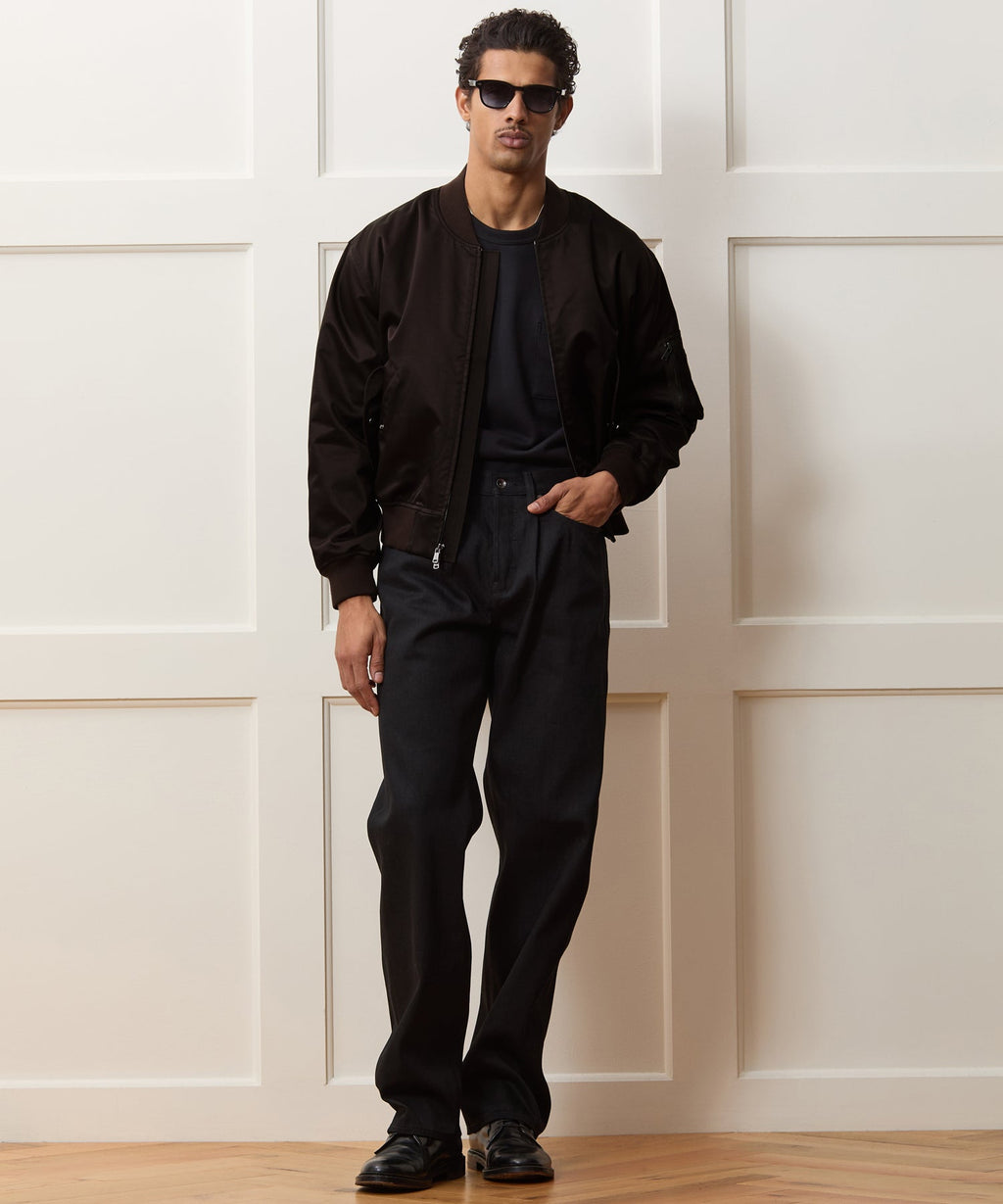 Satin Flight Jacket
