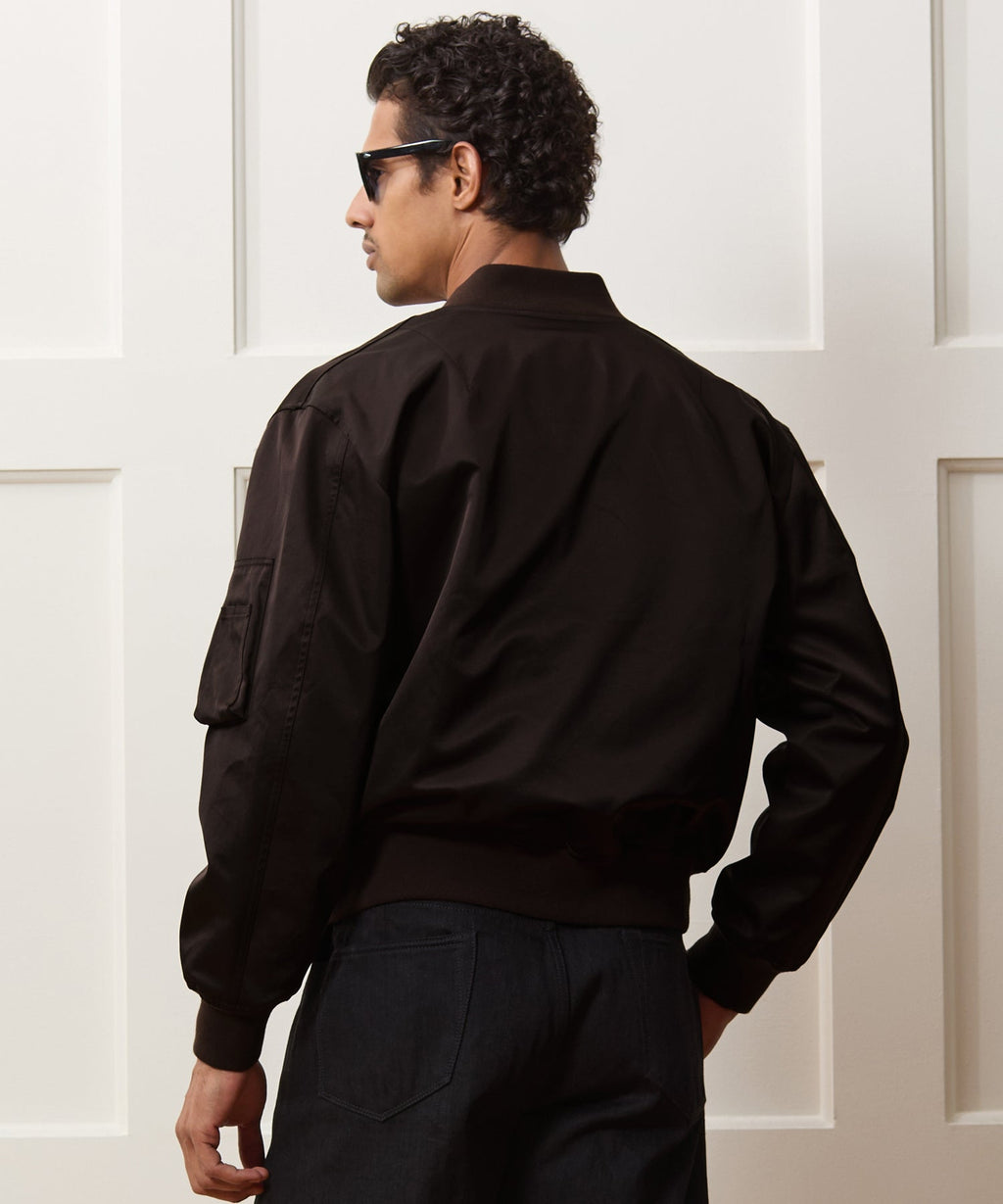 Satin Flight Jacket