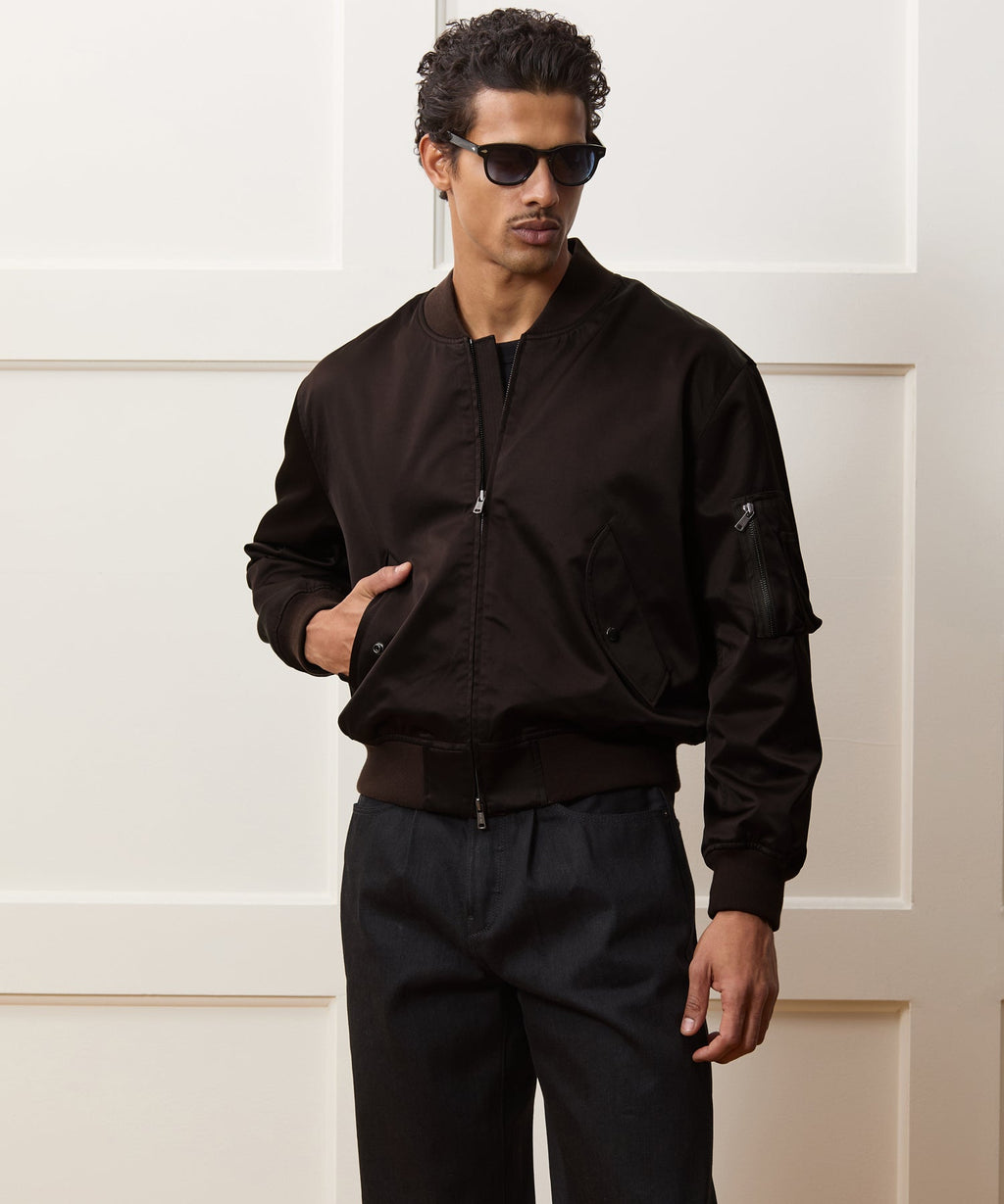 Satin Flight Jacket