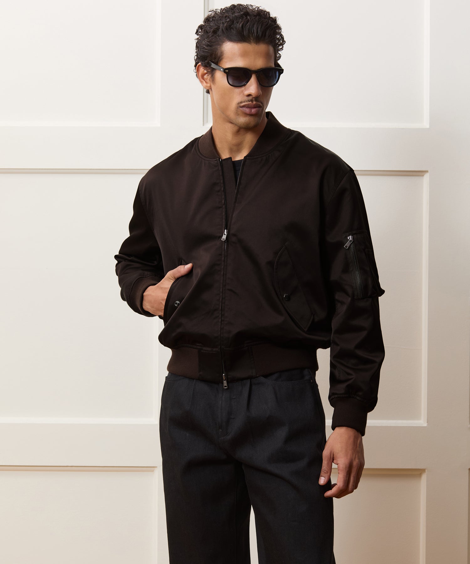 Satin Flight Jacket