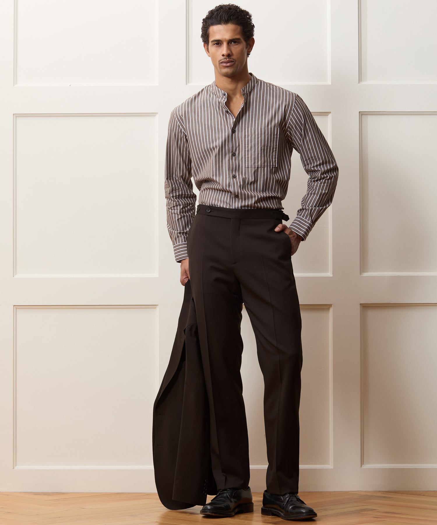 Italian Gabardine Side Tab Trouser