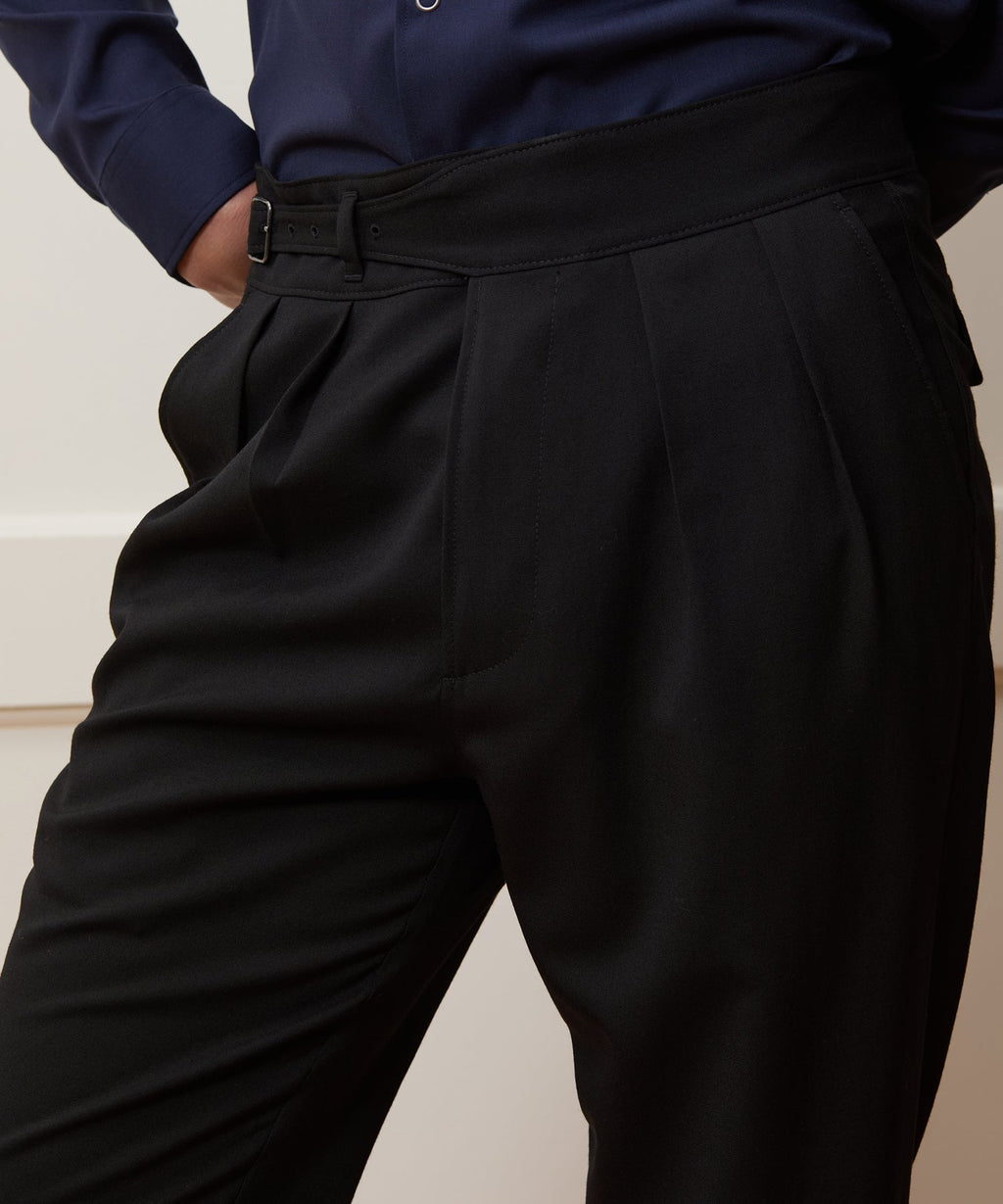 Italian Gabardine Single Belt Gurkha Trouser
