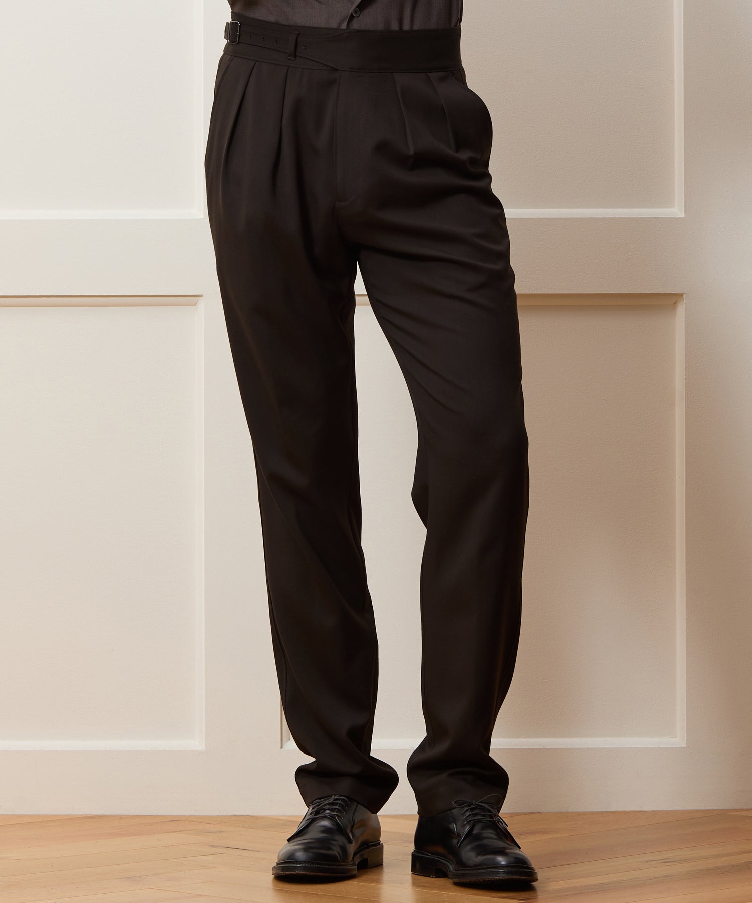 Italian Gabardine Single Belt Gurkha Trouser