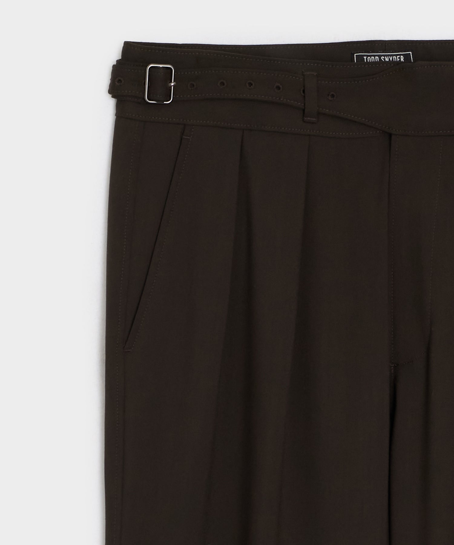 Italian Gabardine Single Belt Gurkha Trouser