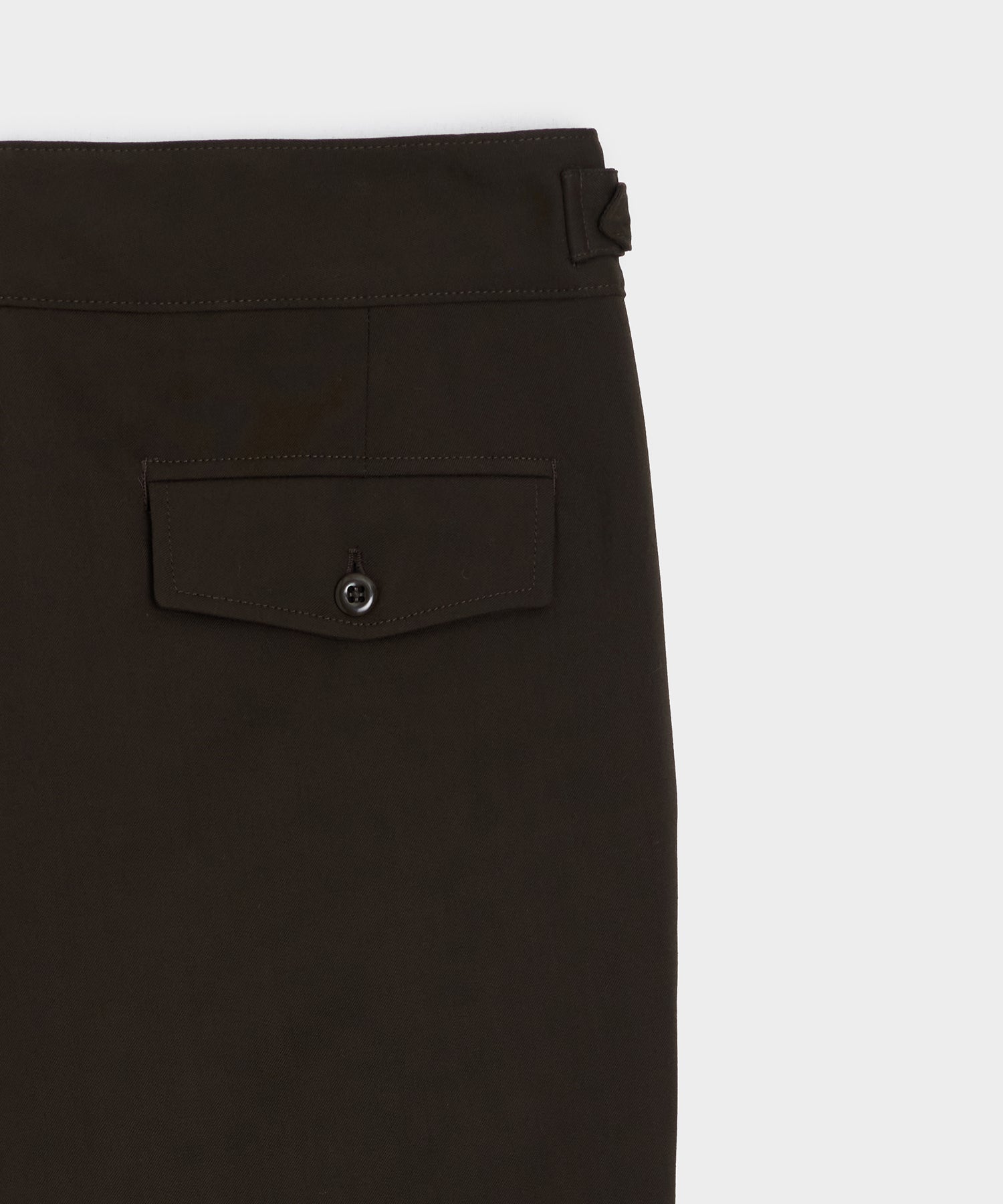 Italian Gabardine Single Belt Gurkha Trouser