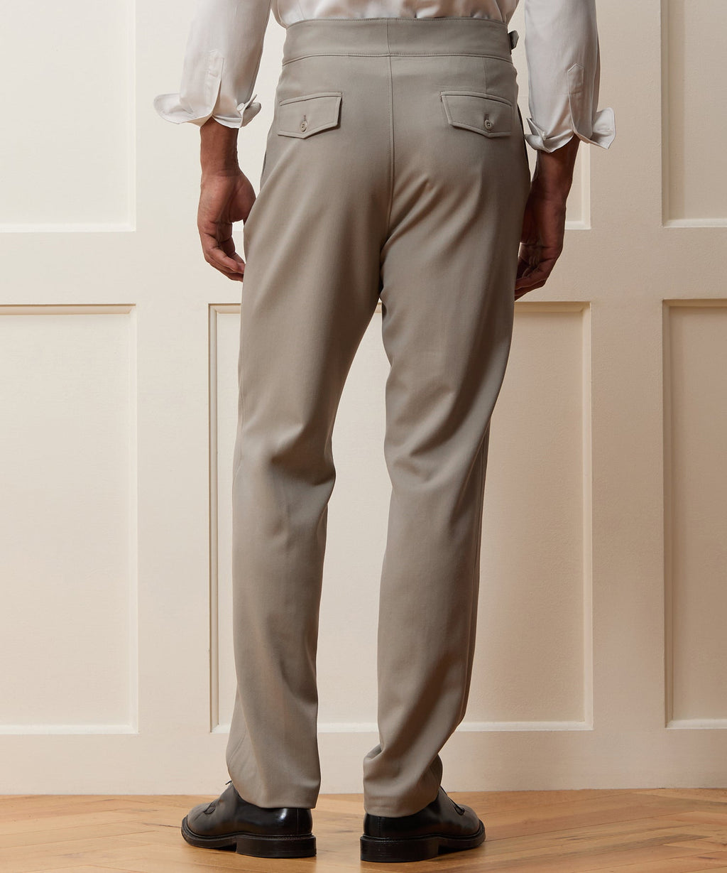 Italian Gabardine Single Belt Gurkha Trouser