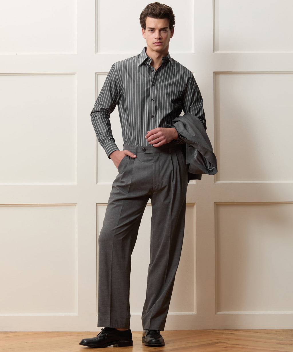 Poplin Long Point Collar Dress Shirt