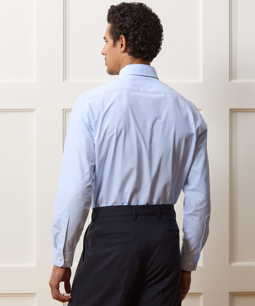 Cotton Twill Button-Down Dress Shirt