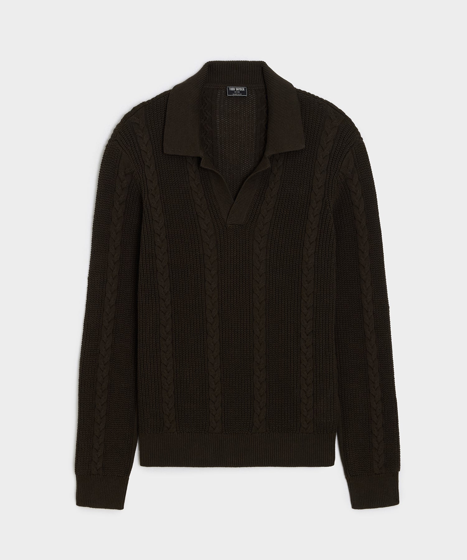 Beechwood Cable Knit Sweater Polo