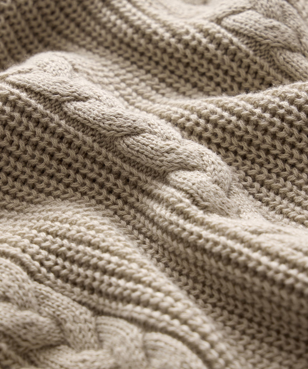 Beechwood Cable Knit Sweater Polo