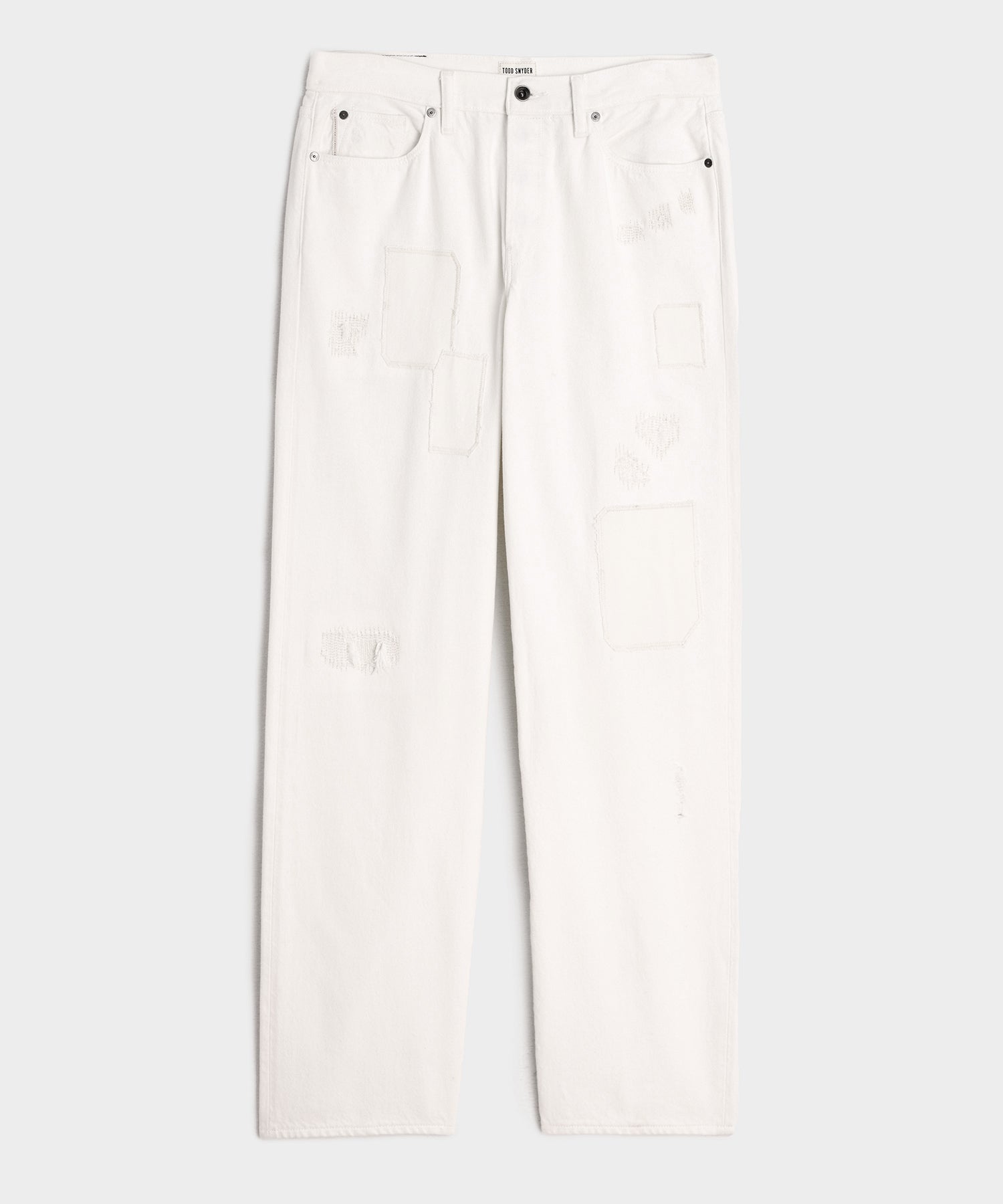 Relaxed Selvedge Jean in Distressed White
